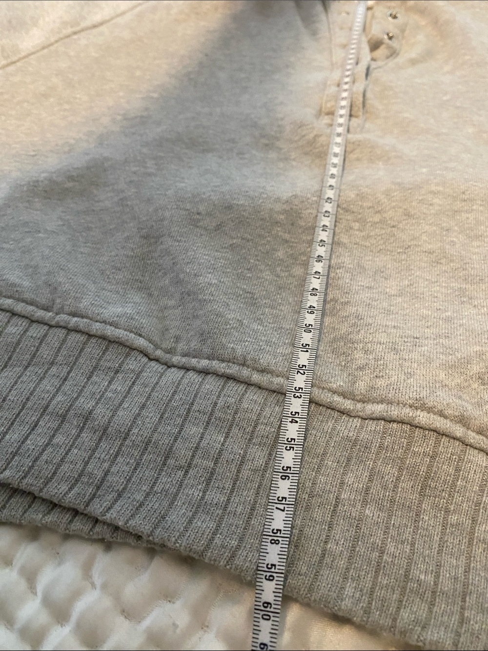 Aerie women’s two piece set. Grey  Henley Sweater and matching ribbed pants - Picture 5 of 8